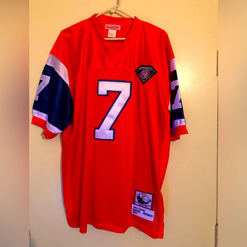 Mitchell & Ness 1994 Denver Broncos John Elway #7 Jersey Size 52